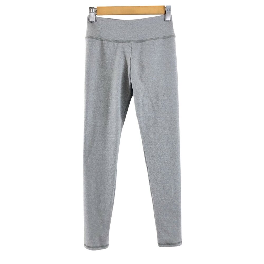 Jala Womens Leggings Gathered Heathered Gray Size XS